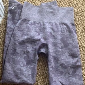 Purple gym shark leggings,used but good condition